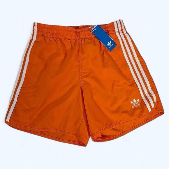 adidas Other - Adidas Originals Sprinter 3 Stripe Trefoil Men’s Orange XS Shorts New Sportswear